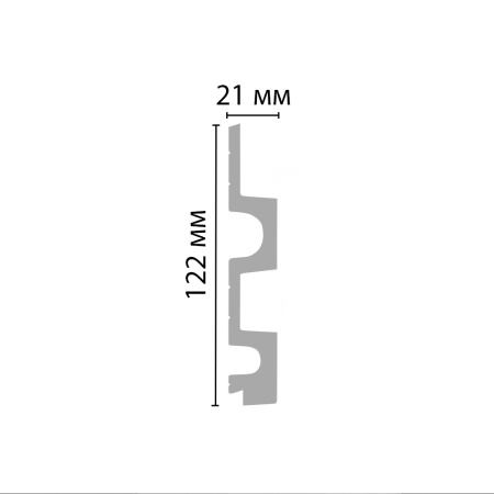 Декоративная панель ECO LINE STONE D302-1632G/10 122*21*2900