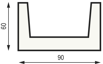 БАЛКА ПОЛИУРЕТАНОВАЯ DECOWOOD РУСТИК EQ 004 (2М) CLASSIC БЕЛАЯ 19Х17