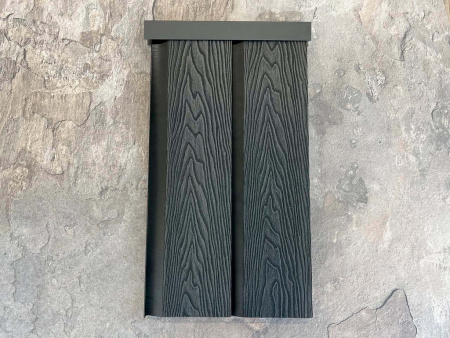 Заборная панель шип-паз EasyDecking Wood-X 146х20 Черное дерево 3D