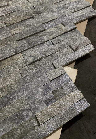 3D Панели из натурального камня PHARAON Классик Кварцит зеленый  600*150*10-20мм
