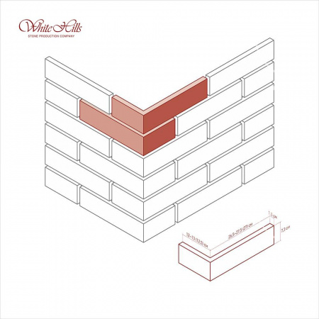 Искусственный камень White Hills Тироль Брик 393-60